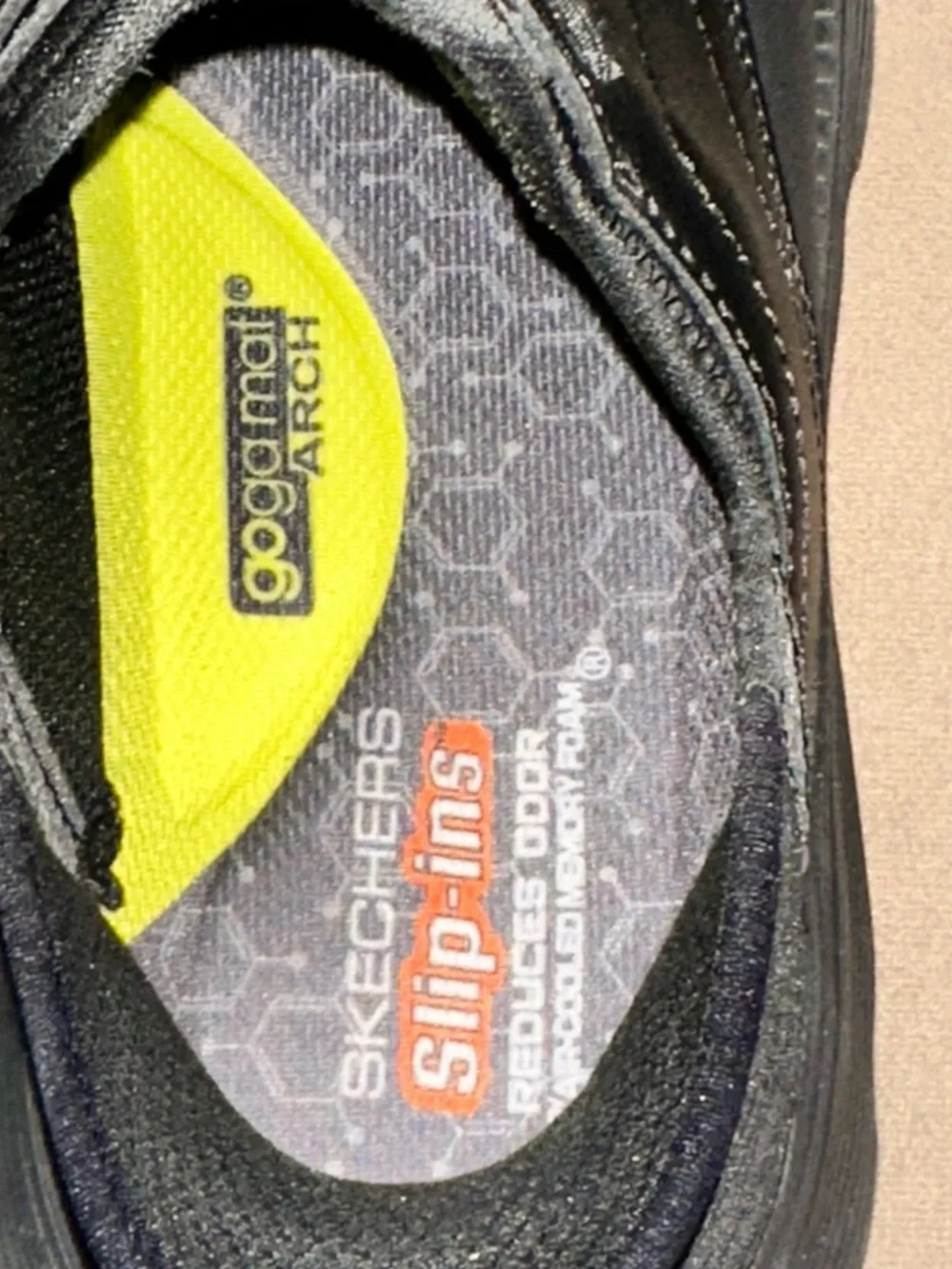 Skechers Garza Gervin Men’s 8.5 Black Oxford Slip-Ins Worn Once